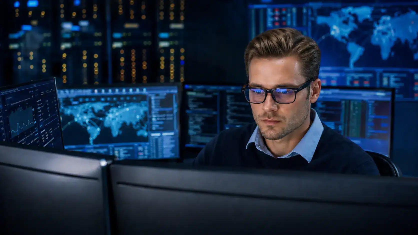 Managed security monitoring services reviewing cybersecurity alerts and business systems